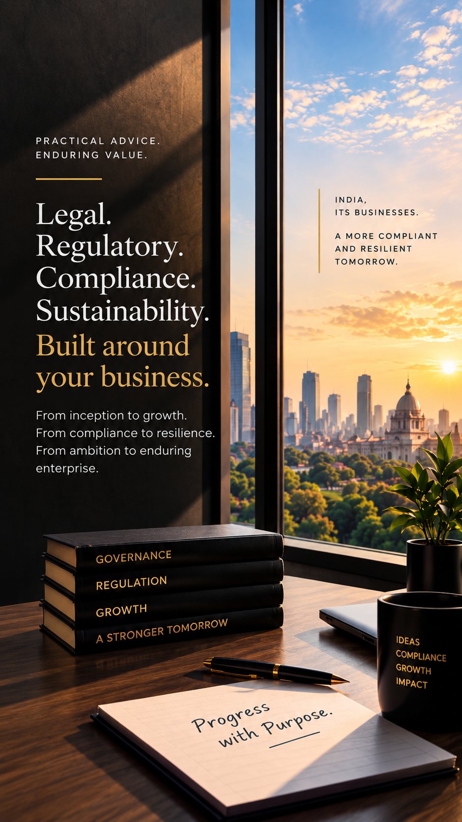 Legal. Regulatory. Compliance. Sustainability. Built around your business.